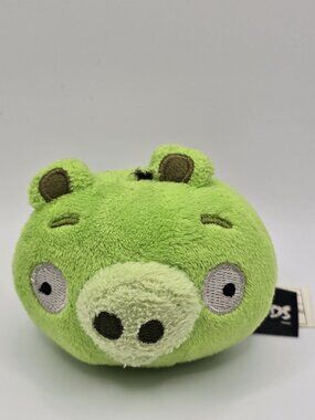 Angry Birds Green Pig Mini Plush 2.5” 2010 Commonwealth- Read Description